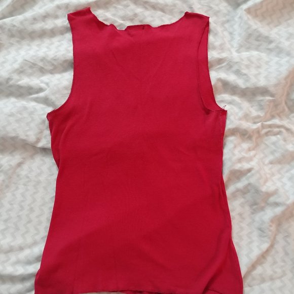 Vintage Womens 100%Cotton Fun Tank by Airport - Picture 8 of 8